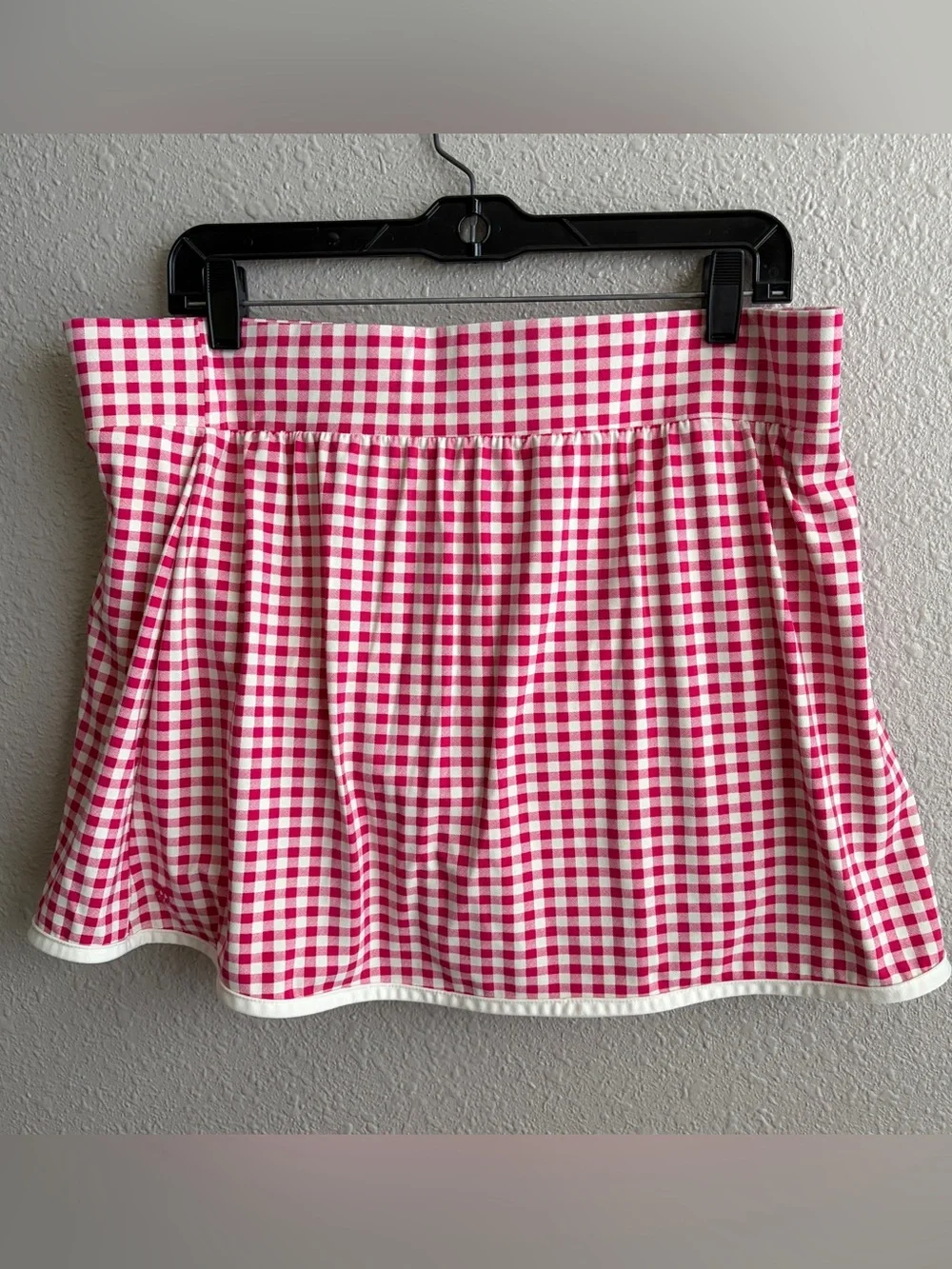 All In Motion Pink White Gingham Everyday Soft Tank and Matching Skort Set